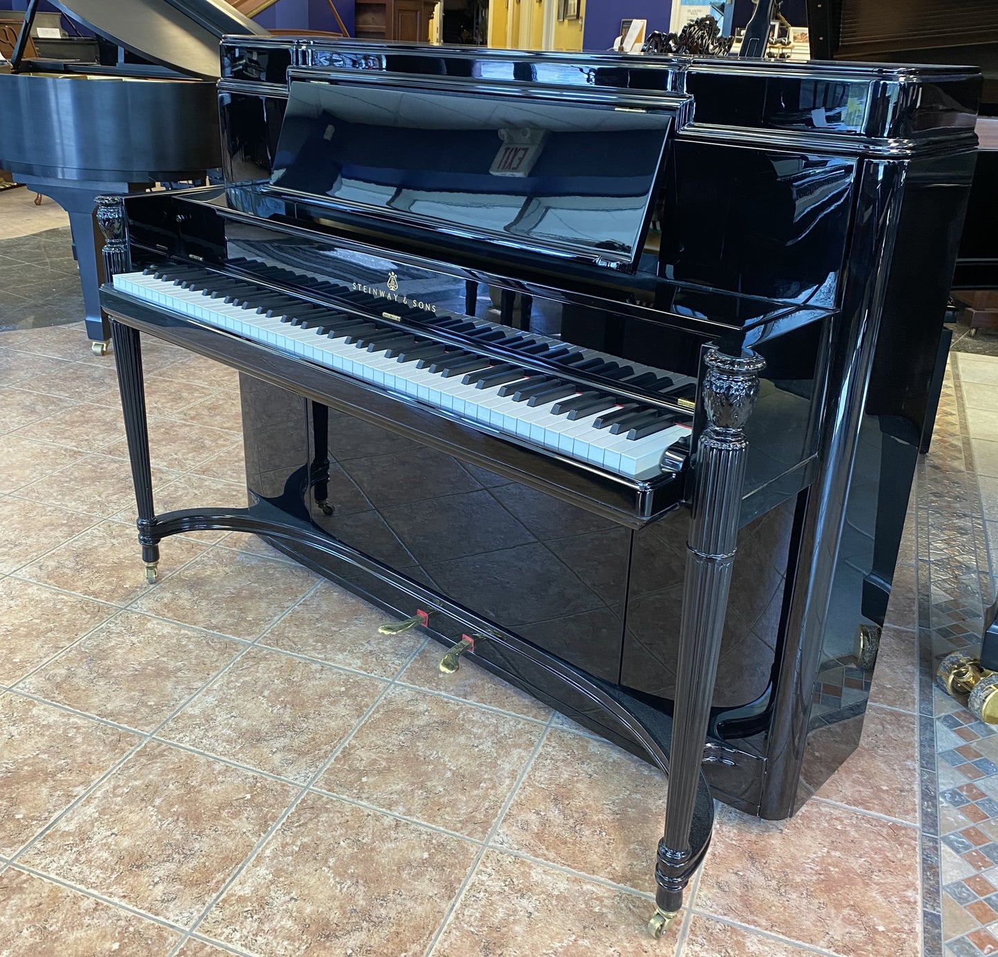 Steinway & Sons modèle K45 – NY (1939)  noir lustré