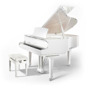 White Traditional Grand Piano