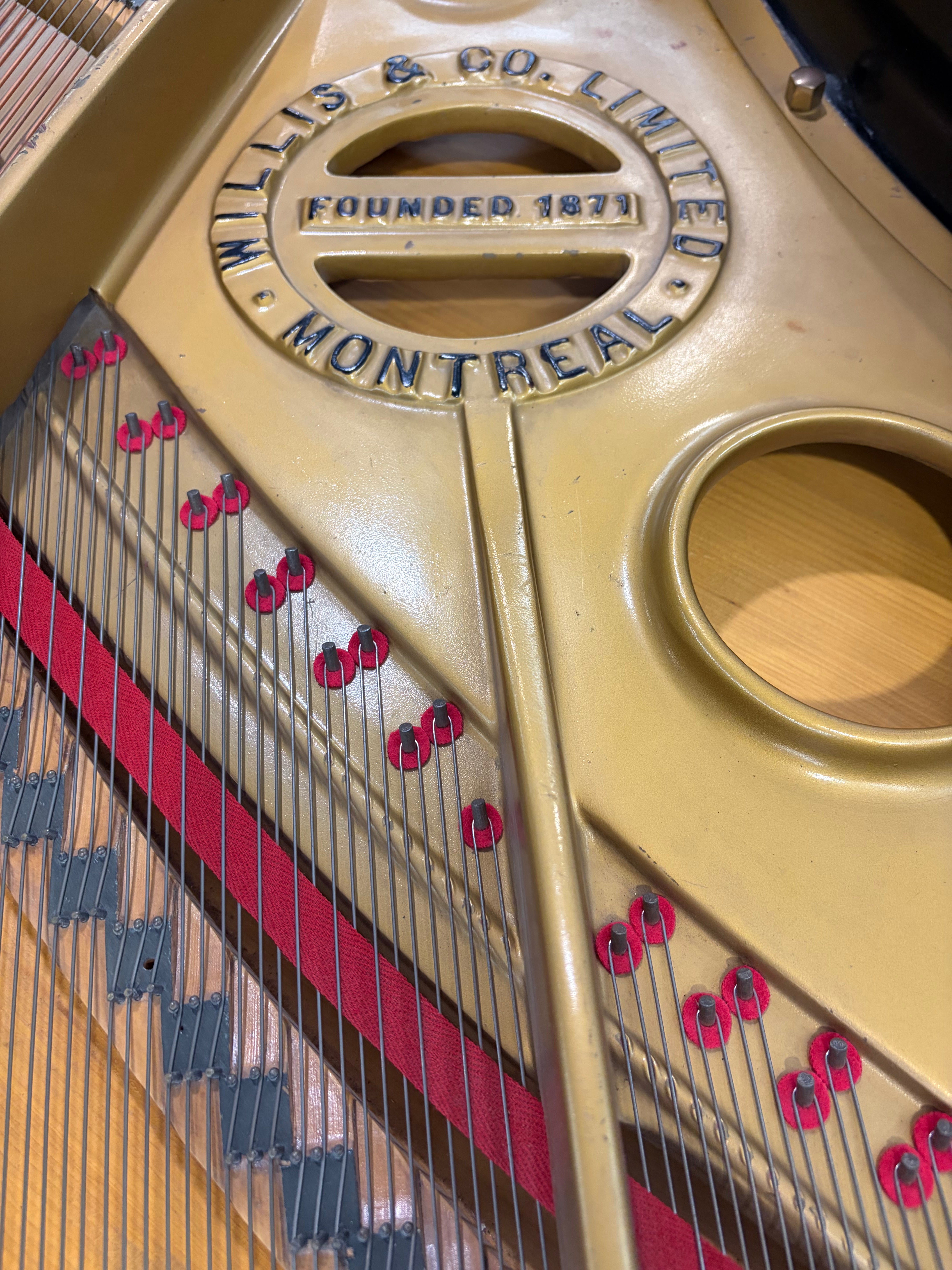 Piano à queue Willis & Co. fabriqué au Canada en 1919