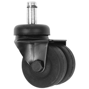 2" dia. dual wheel casters with sockets