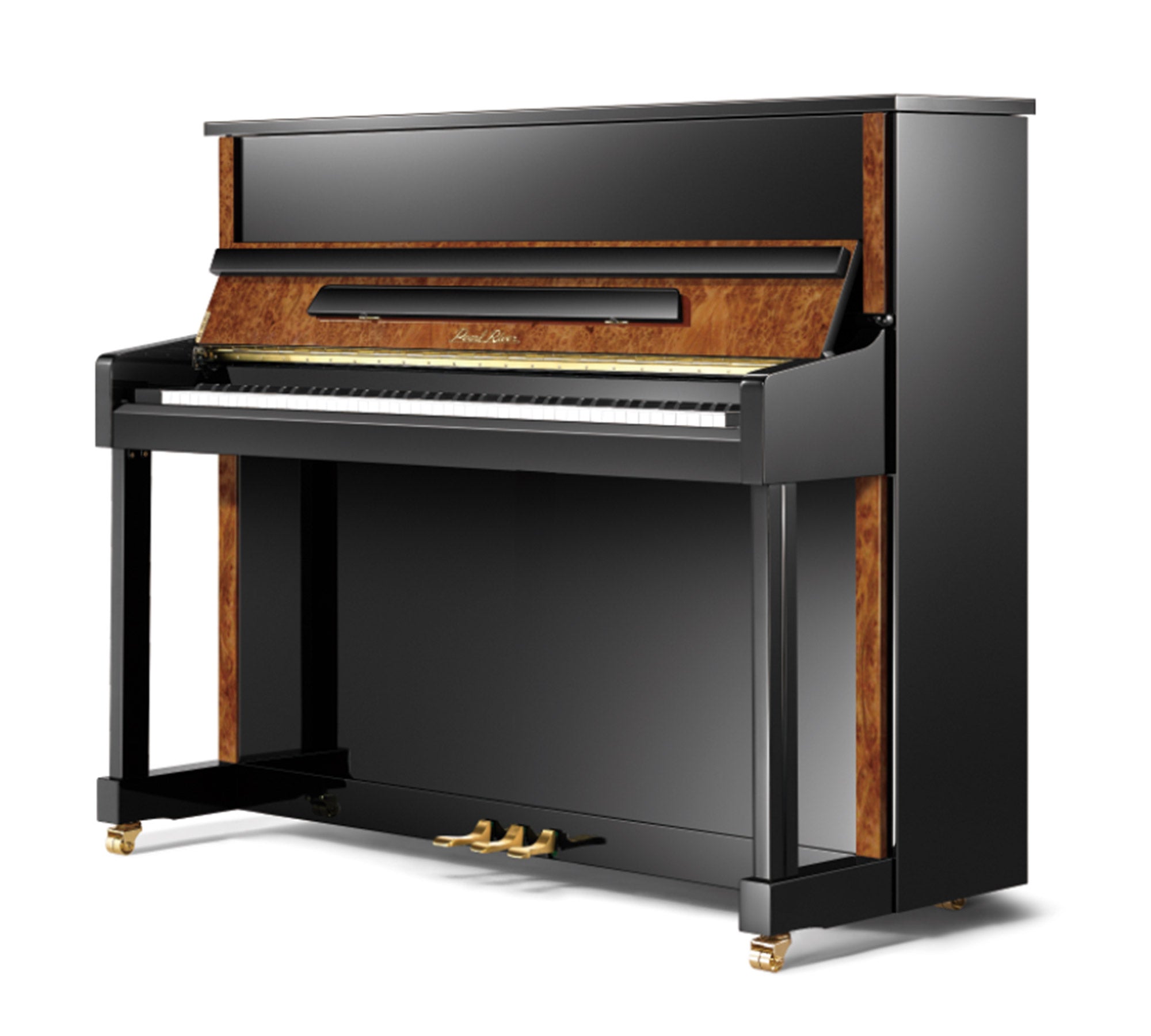 Pearl River Traditional Two-Tone Upright Piano model PE121