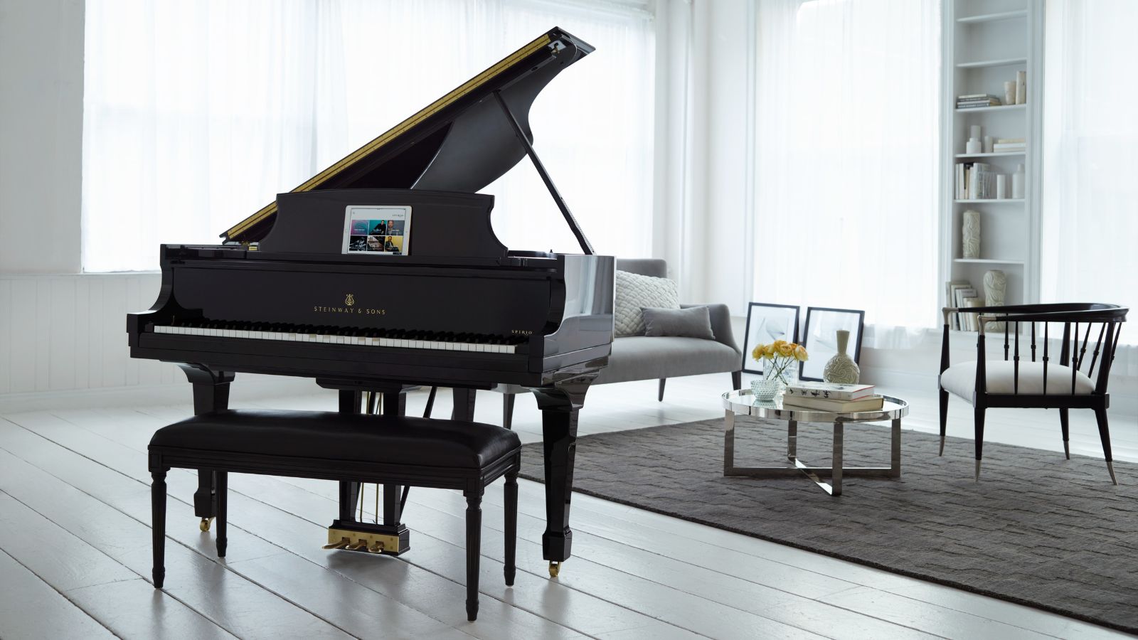 Piano à queue Steinway & Sons modèle D – Grand Concert Spirio | r